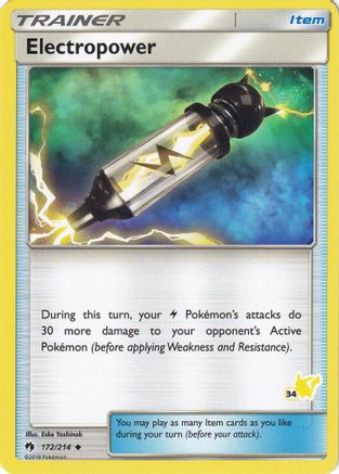 Electropower - 172/214 (#34 Pikachu Stamped) 172 - Battle Academy