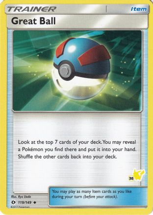 Great Ball - 119/149 (#38 Pikachu Stamped) 119 - Battle Academy