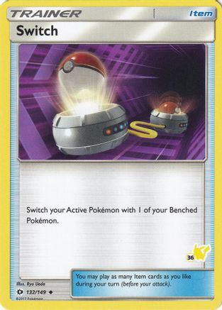 Switch - 132/149 (#36 Pikachu Stamped) 132 - Battle Academy