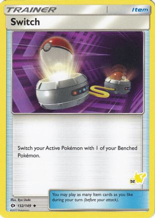 Switch - 132/149 (#52 Pikachu Stamped) 132 - Battle Academy