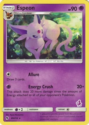 Espeon - 89/214 (Mewtwo Stamped) 89 - Battle Academy