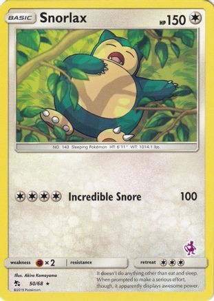 Snorlax - 50/68 (Mewtwo Stamped) 50 - Battle Academy