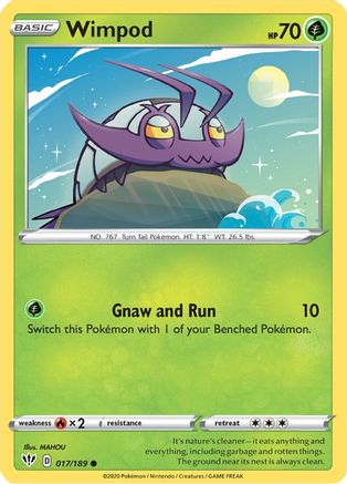 Wimpod 17/189 - SWSH03 Darkness Ablaze Reverse Holofoil