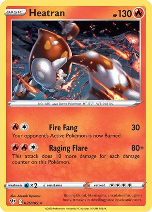 Heatran 25/189 - Darkness Ablaze Holofoil