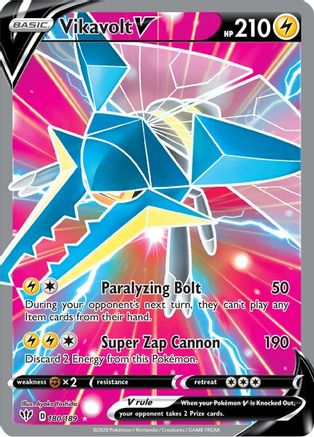 Vikavolt V (Full Art) 180/189 - SWSH03 Darkness Ablaze Holofoil