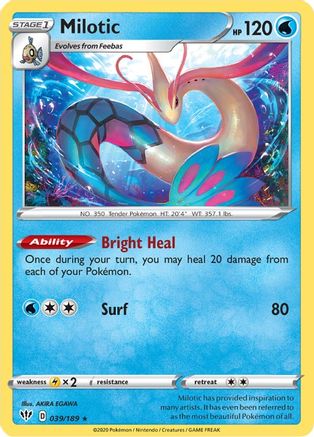 Milotic 39/189 - Darkness Ablaze Reverse Holofoil