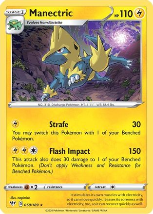 Manectric 59/189 - Darkness Ablaze Reverse Holofoil