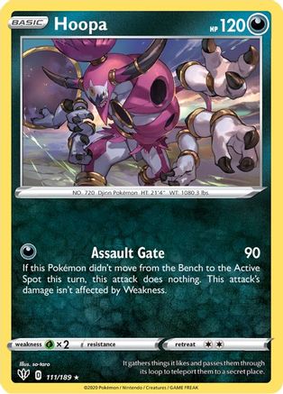 Hoopa 111/189 - Darkness Ablaze Reverse Holofoil