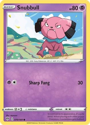 Snubbull 70/189 - Darkness Ablaze