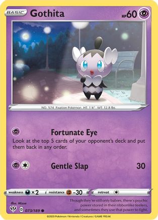 Gothita 73/189 - SWSH03 Darkness Ablaze Reverse Holofoil
