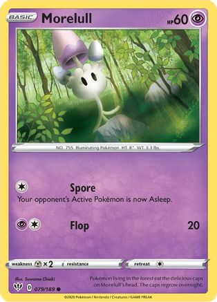 Morelull 79/189 - SWSH03 Darkness Ablaze Reverse Holofoil