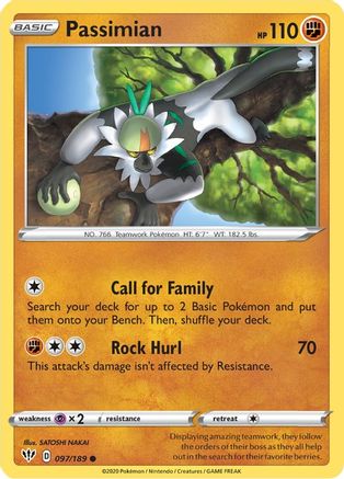 Passimian 97/189 - SWSH03 Darkness Ablaze Reverse Holofoil