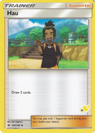 Hau - 120/149 (#13 Pikachu Stamped) 120 - Battle Academy