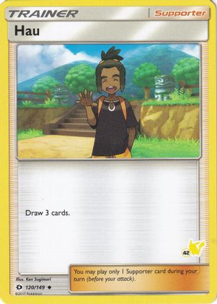 Hau - 120/149 (#42 Pikachu Stamped) 120 - Battle Academy