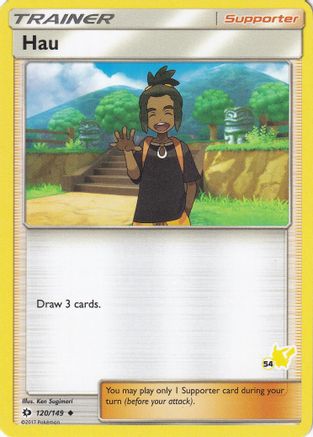 Hau - 120/149 (#54 Pikachu Stamped) 120 - Battle Academy