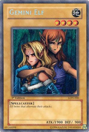 Gemini Elf (LON-000) - Labyrinth of Nightmare 1st Edition
