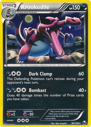 Krookodile - 66/108 (Cosmos Holo) 66 - Blister Exclusives Holofoil