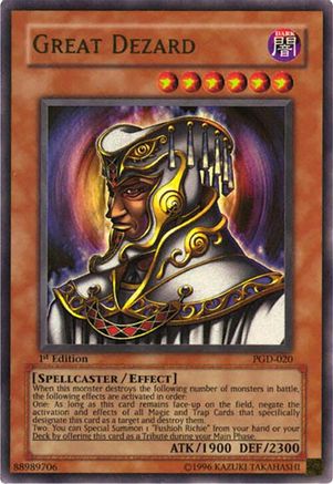 Great Dezard (PGD-020) - Pharaonic Guardian 1st Edition