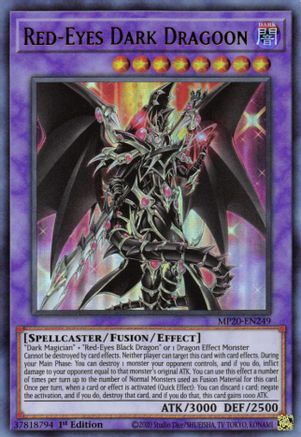 Red-Eyes Dark Dragoon (MP20-EN249) - 2020 Tin of Lost Memories 1st Edition