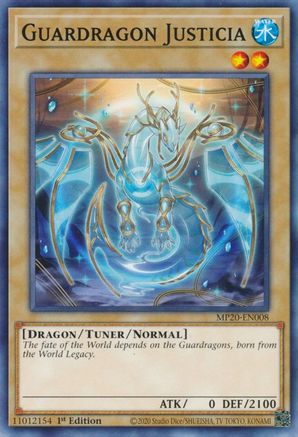 Guardragon Justicia (MP20-EN008) - 2020 Tin of Lost Memories 1st Edition