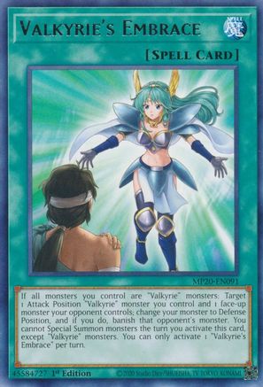 Valkyrie's Embrace (MP20-EN091) - 2020 Tin of Lost Memories 1st Edition