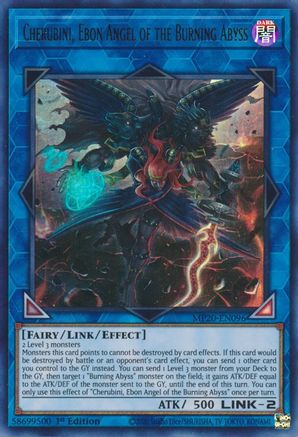 Cherubini, Ebon Angel of the Burning Abyss (MP20-EN096) - 2020 Tin of Lost Memories 1st Edition