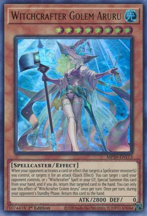 Witchcrafter Golem Aruru (MP20-EN113) - 2020 Tin of Lost Memories 1st Edition