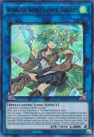 Wynn the Wind Charmer, Verdant (MP20-EN124) - 2020 Tin of Lost Memories 1st Edition