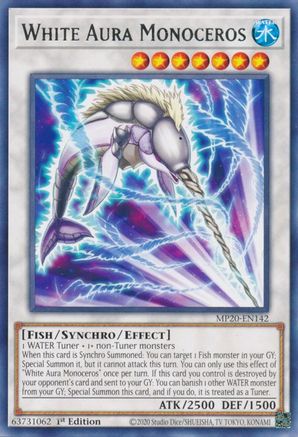 White Aura Monoceros (MP20-EN142) - 2020 Tin of Lost Memories 1st Edition