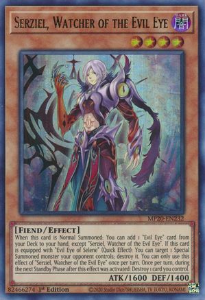 Serziel, Watcher of the Evil Eye (MP20-EN232) - 2020 Tin of Lost Memories 1st Edition