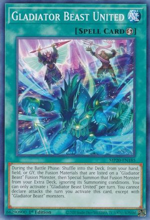 Gladiator Beast United (MP20-EN185) - 2020 Tin of Lost Memories 1st Edition
