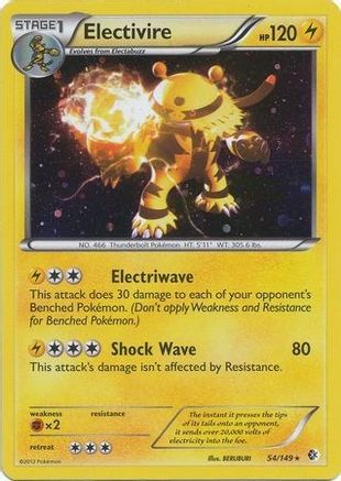 Electivire - 54/149 (Cosmos Holo) 54 - Blister Exclusives Holofoil