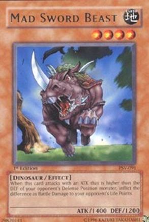 Mad Sword Beast (PSV-091) - Pharaoh's Servant 1st Edition