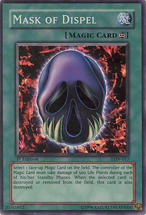 Mask of Dispel (LON-017) - Labyrinth of Nightmare 1st Edition