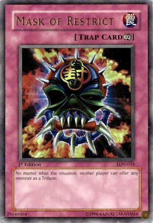 Mask of Restrict (LON-018) - Labyrinth of Nightmare 1st Edition