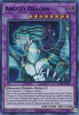 Amulet Dragon (Blue) - DLCS-EN005 - Dragons of Legend: The Complete Series 1st Edition