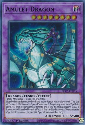 Amulet Dragon (Purple) - DLCS-EN005 - Dragons of Legend: The Complete Series 1st Edition