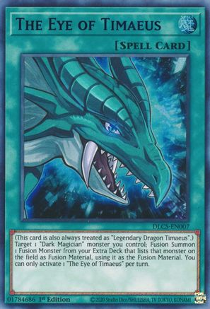 The Eye of Timaeus (Blue) (DLCS-EN007) - Dragons of Legend: The Complete Series 1st Edition