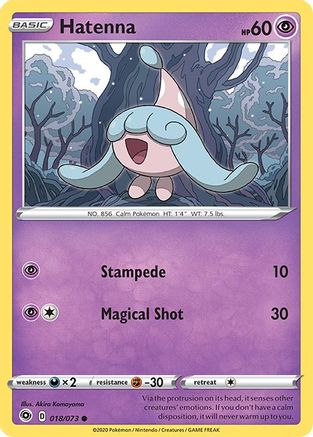 Hatenna 18/73 - Champions Path Reverse Holofoil