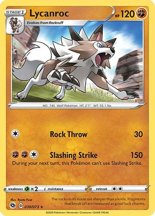 Lycanroc 30/73 - Champions Path Holofoil