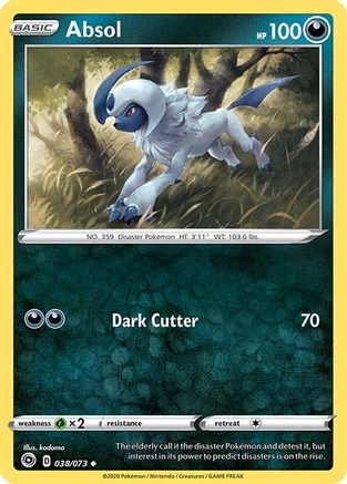 Absol 38/73 - Champions Path Reverse Holofoil