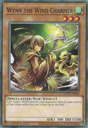 Wynn the Wind Charmer (SDCH-EN004) - Structure Deck: Spirit Charmers 1st Edition