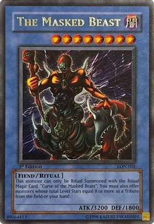 The Masked Beast (LON-001) - Labyrinth of Nightmare 1st Edition