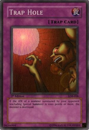 Trap Hole (LOB-058) - The Legend of Blue Eyes White Dragon 1st Edition