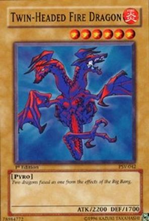 Twin-Headed Fire Dragon (PSV-042) - Pharaoh's Servant 1st Edition