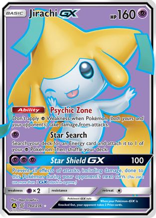 Jirachi-GX 79a/236 - Unified Minds Holofoil