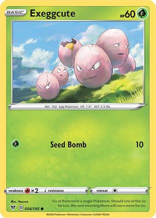 Exeggcute 4/185 - SWSH04 Vivid Voltage Reverse Holofoil