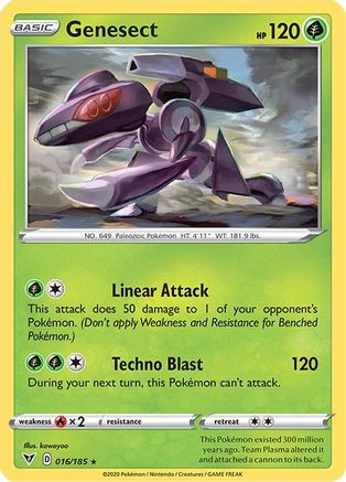 Genesect 16/185 - SWSH04 Vivid Voltage Reverse Holofoil
