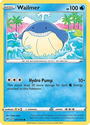 Wailmer 31/185 - SWSH04 Vivid Voltage Reverse Holofoil