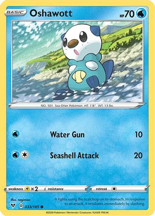 Oshawott 33/185 - SWSH04 Vivid Voltage Reverse Holofoil